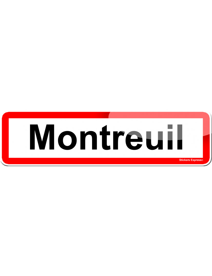 Montreuil (15x4cm) - Sticker/autocollant