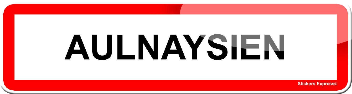 Aulnaysien (15x4cm) - Sticker/autocollant