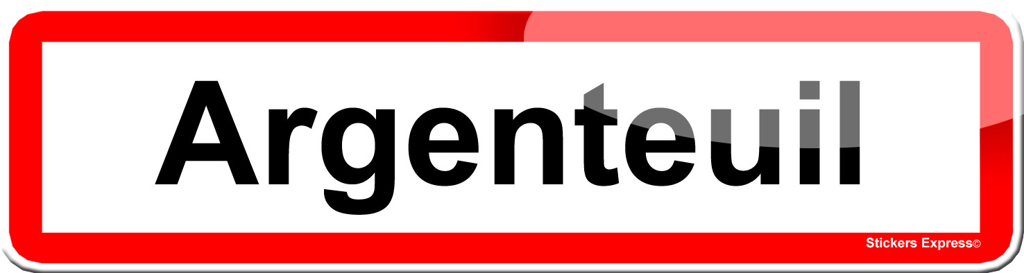 Argenteuil (15x4cm) - Sticker/autocollant