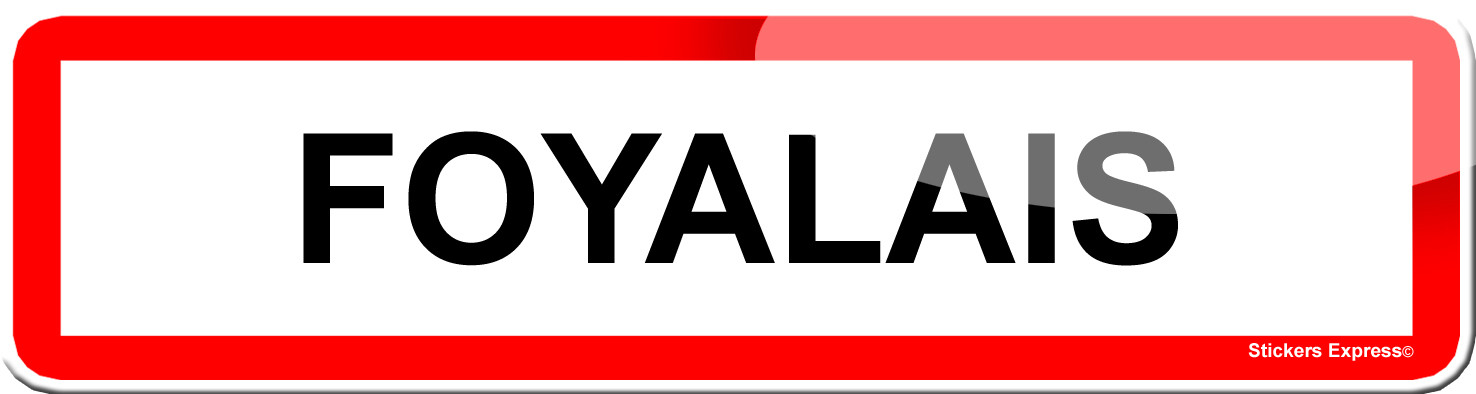 Foyalais (15x4cm) - Sticker/autocollant