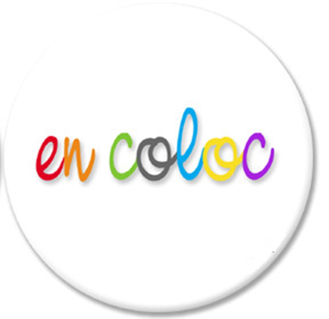 En coloc coloré (10cm) - Sticker/autocollant