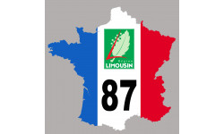 FRANCE 87 Limousin - 5x5cm - Sticker/autocollant