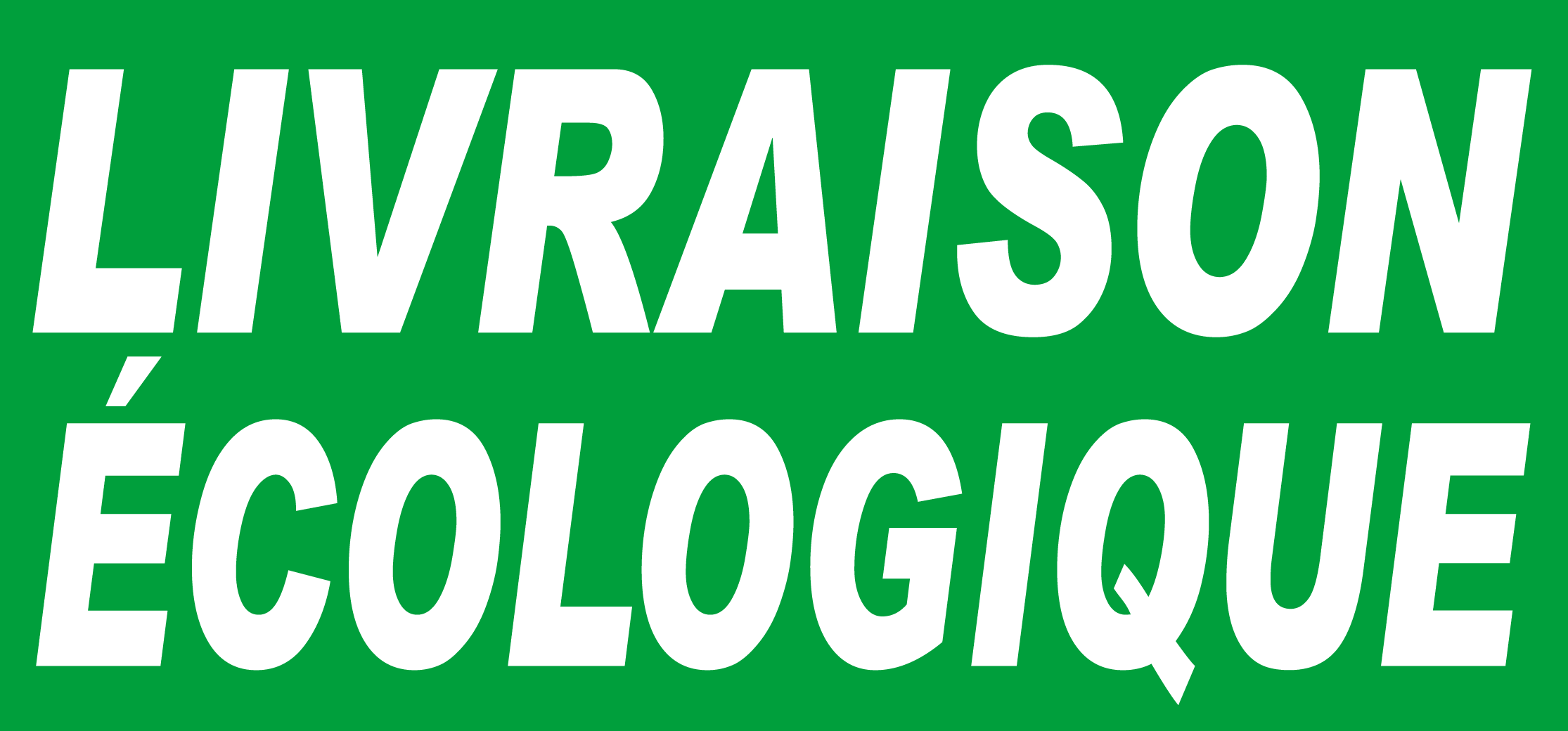 Livraison écologique - 30x14 cm - Sticker/autocollant