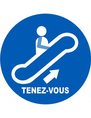 Escalateur montée tenez-vous - 20cm - Sticker/autocollant