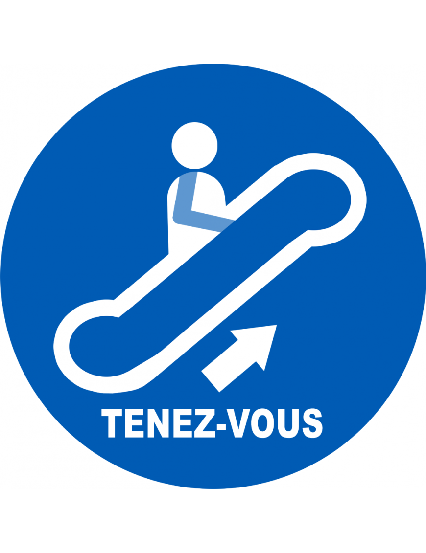 Escalateur montée tenez-vous - 20cm - Sticker/autocollant