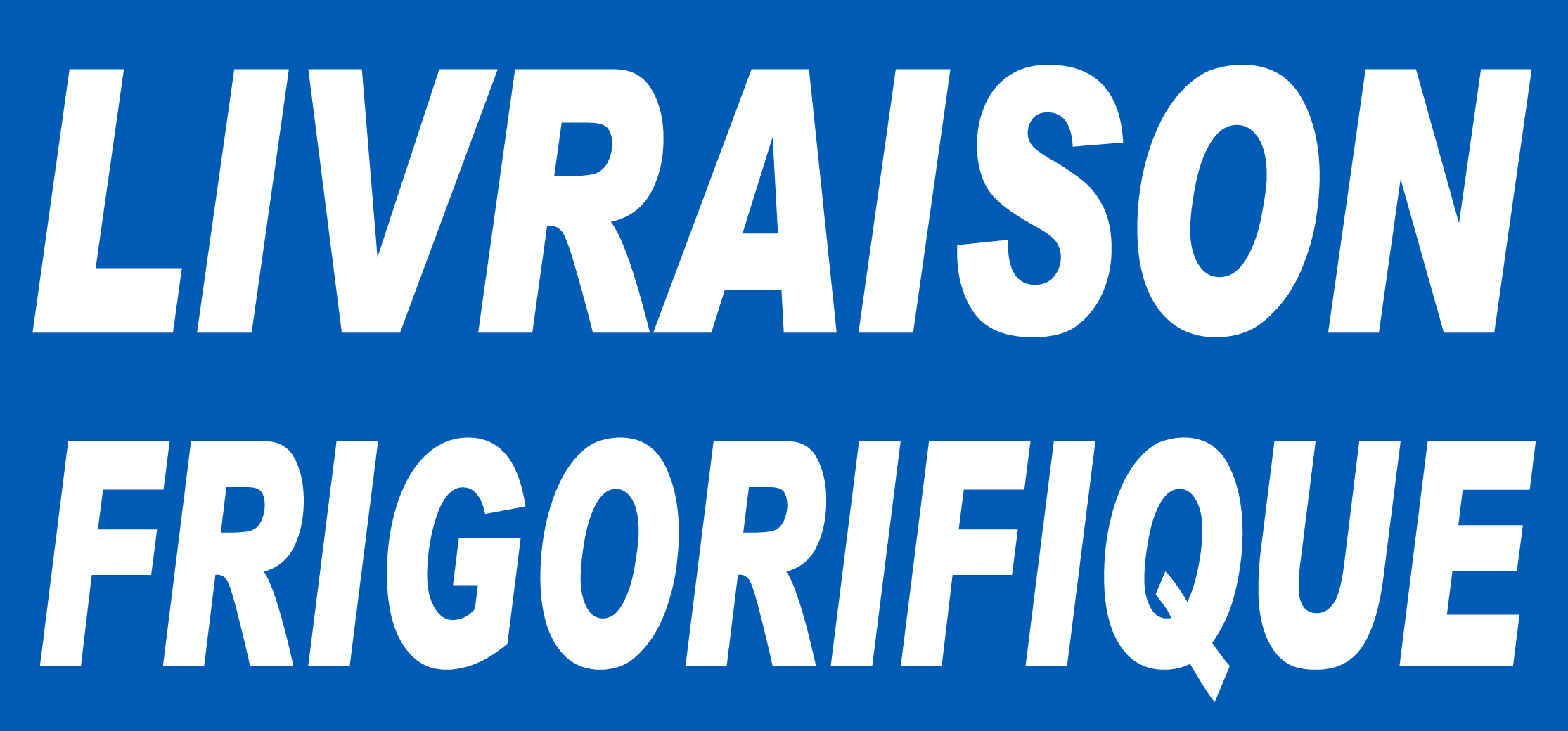 Livraison frigorifique - 30x14 cm - Sticker/autocollant