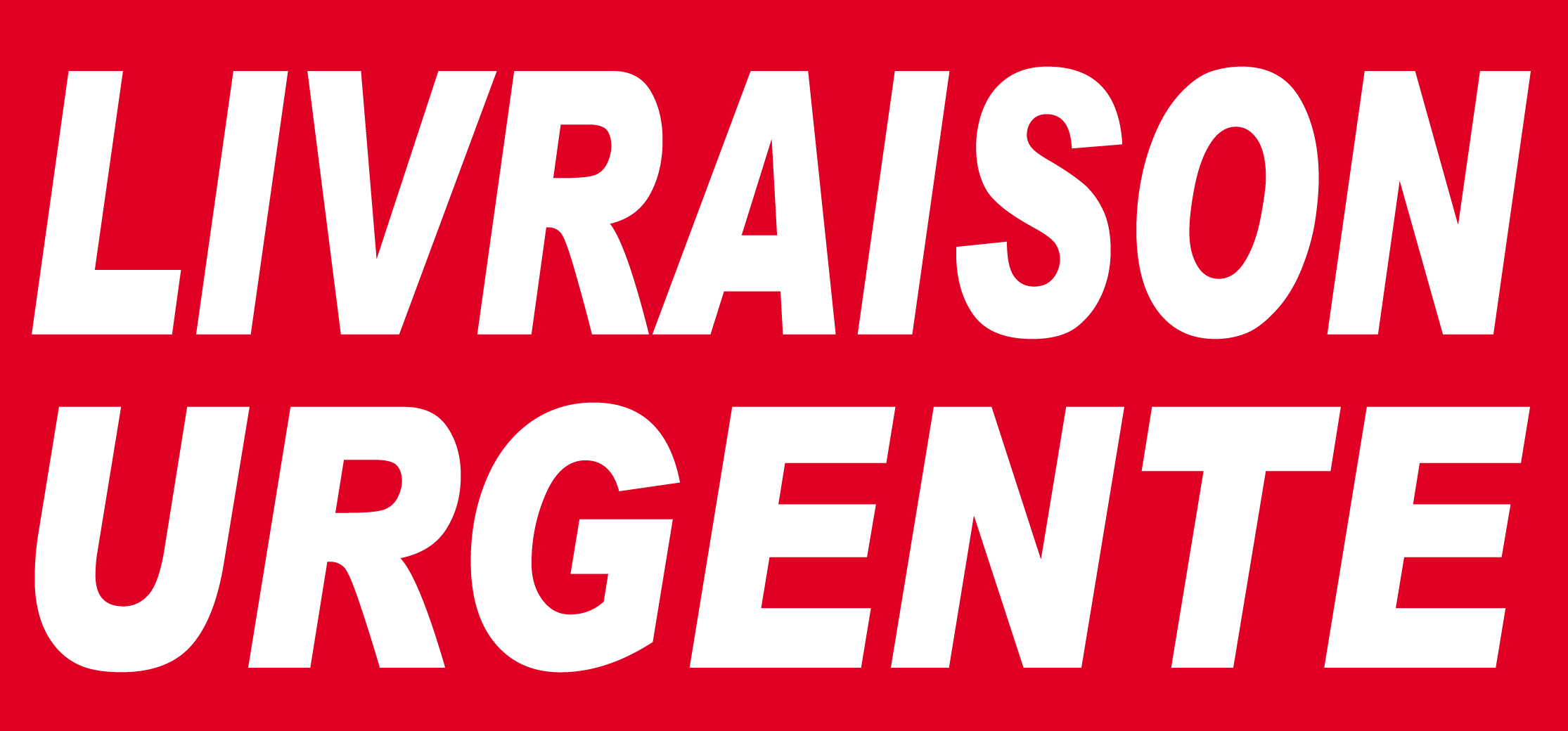 Livraison urgente - 30x14 cm - Sticker/autocollant