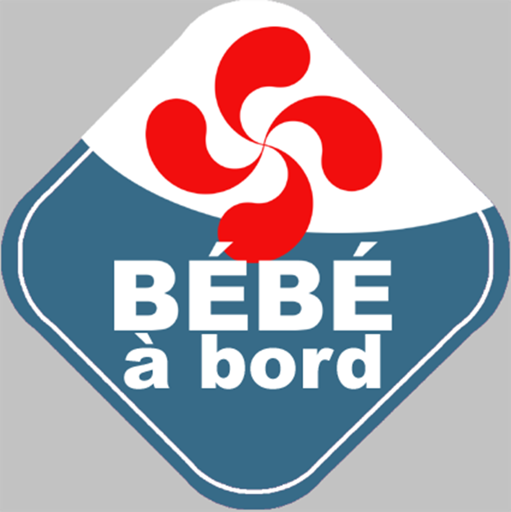 bébé à bord Basque - 15cm - Sticker/autocollant