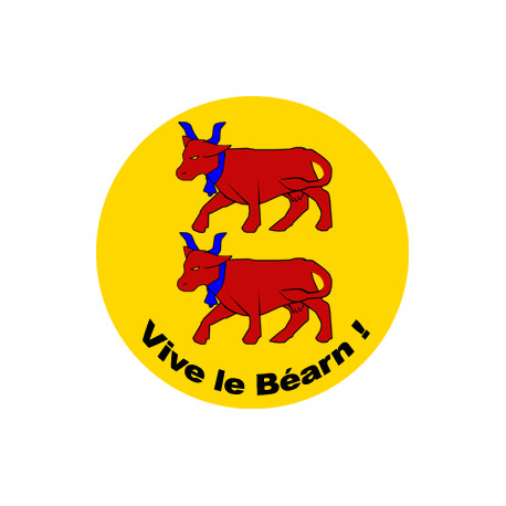 Vive le Béarn (15x15cm) - Sticker/autocollant