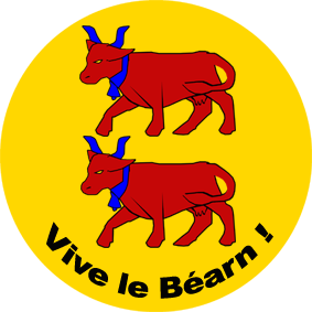 Vive le Béarn (15x15cm) - Sticker/autocollant