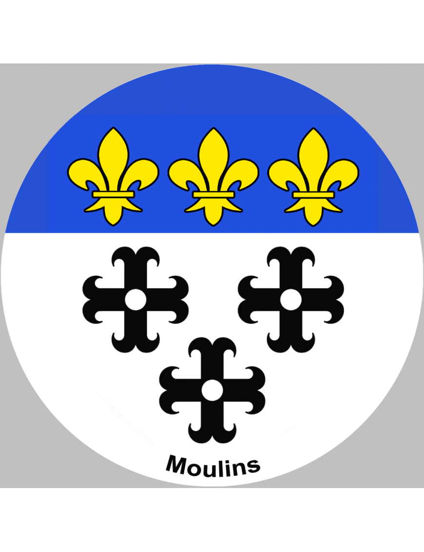 Moulins (5cm) - Sticker/autocollant