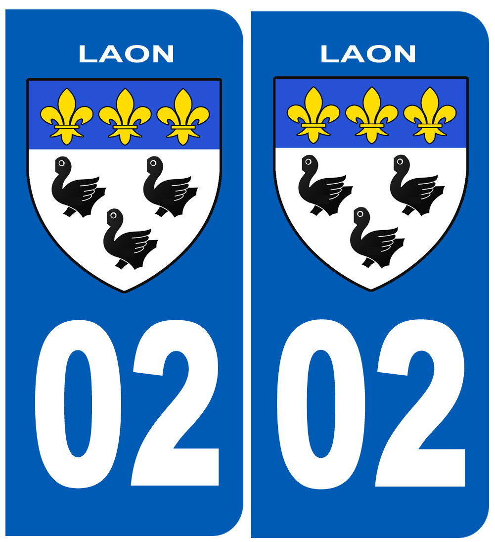 immatriculation Laon - Sticker/autocollant