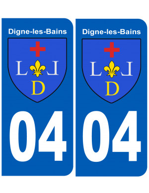 immatriculation Digne-les-Bains - Sticker/autocollant