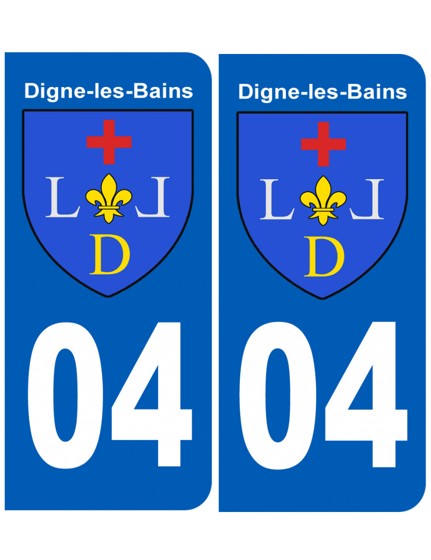 immatriculation Digne-les-Bains - Sticker/autocollant