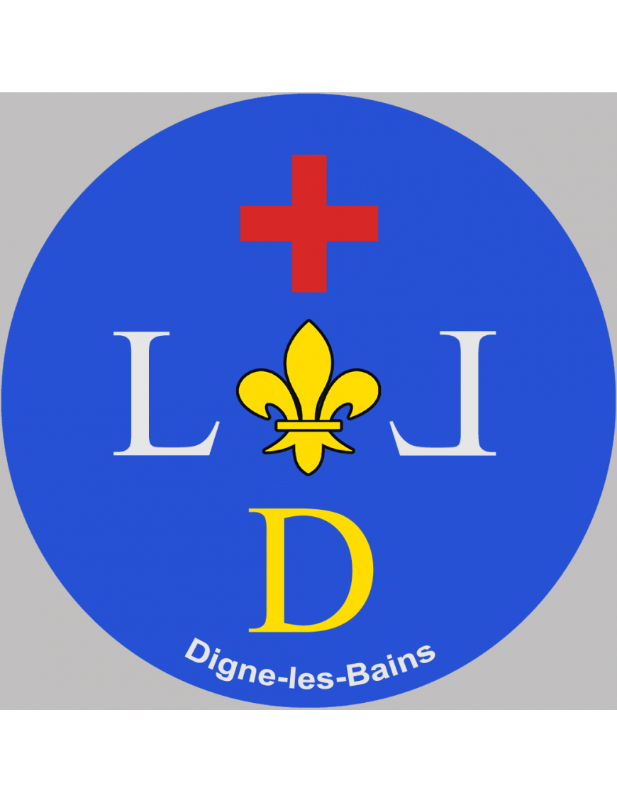 Digne-les-Bains (10cm) - Sticker/autocollant