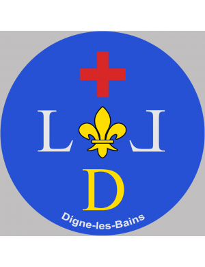 Digne-les-Bains (15cm) - Sticker/autocollant