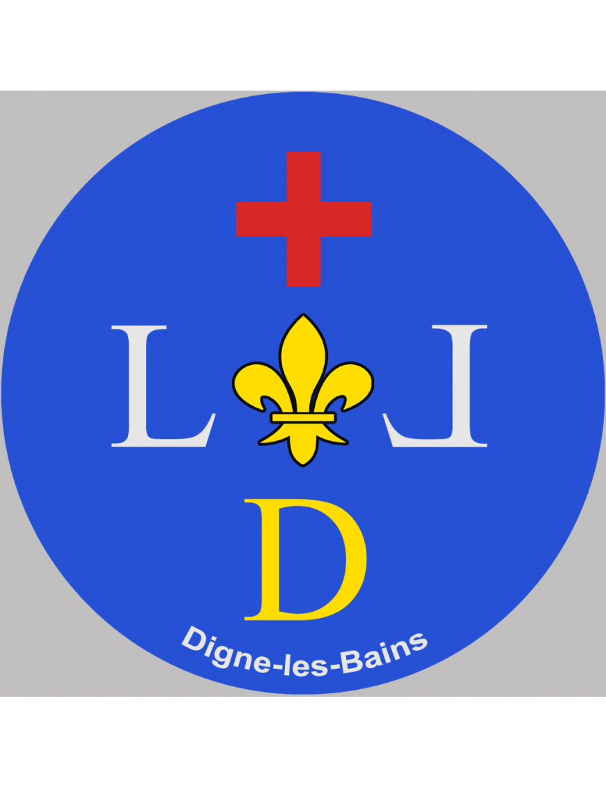 Digne-les-Bains (15cm) - Sticker/autocollant