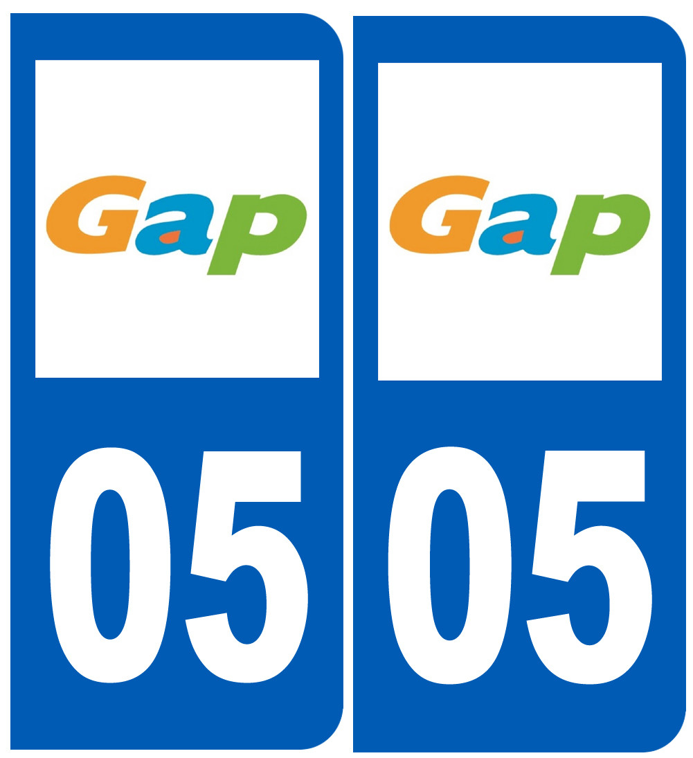 immatriculation 05 Gap - Sticker/autocollant