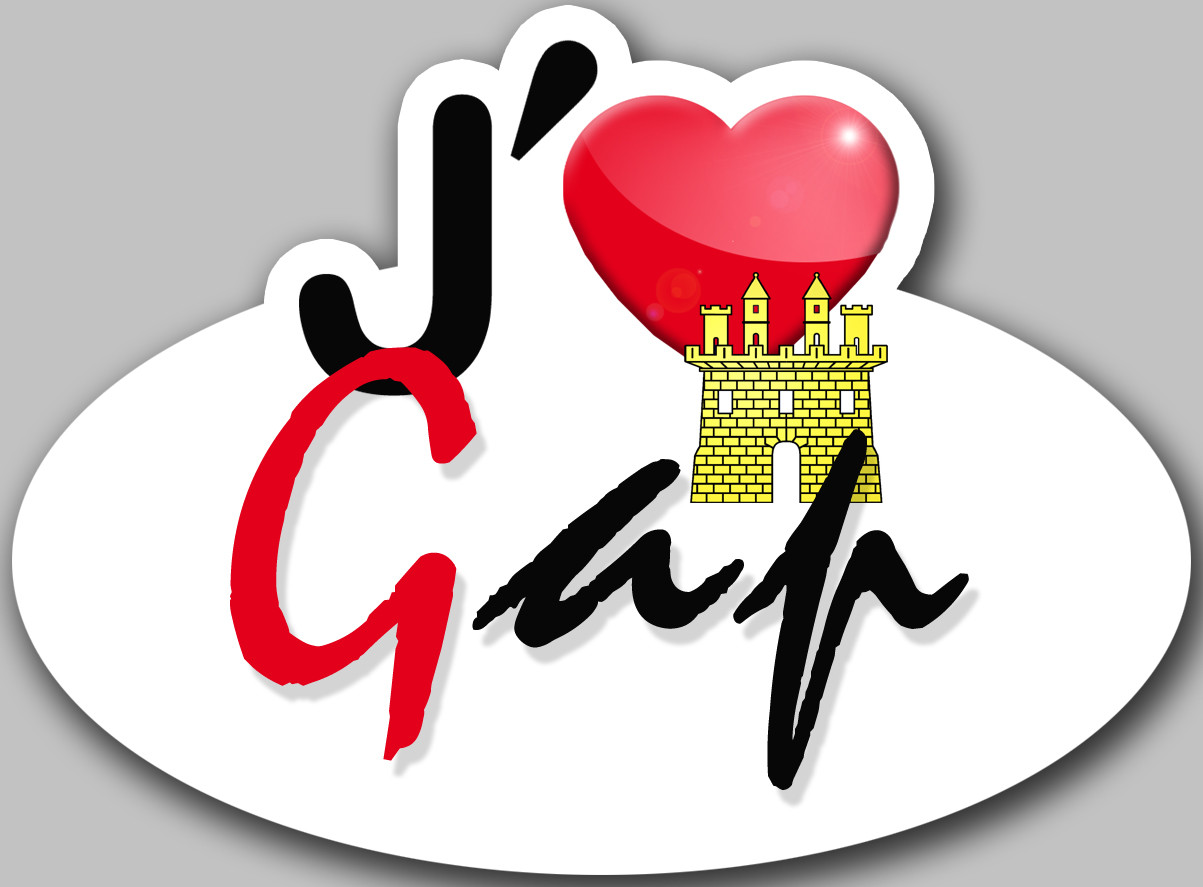 j'aime Gap (5x3.7cm) - Sticker/autocollant