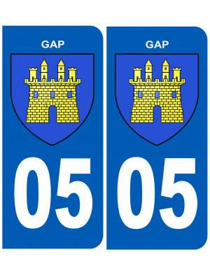 immatriculation Gap - Sticker/autocollant