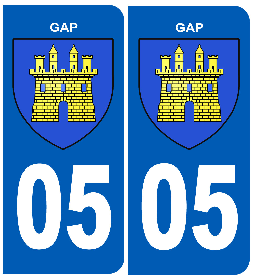 immatriculation Gap - Sticker/autocollant