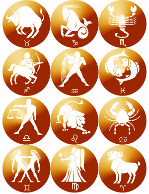Les signes du zodiaque (12 fois 7cm) - Sticker/autocollant