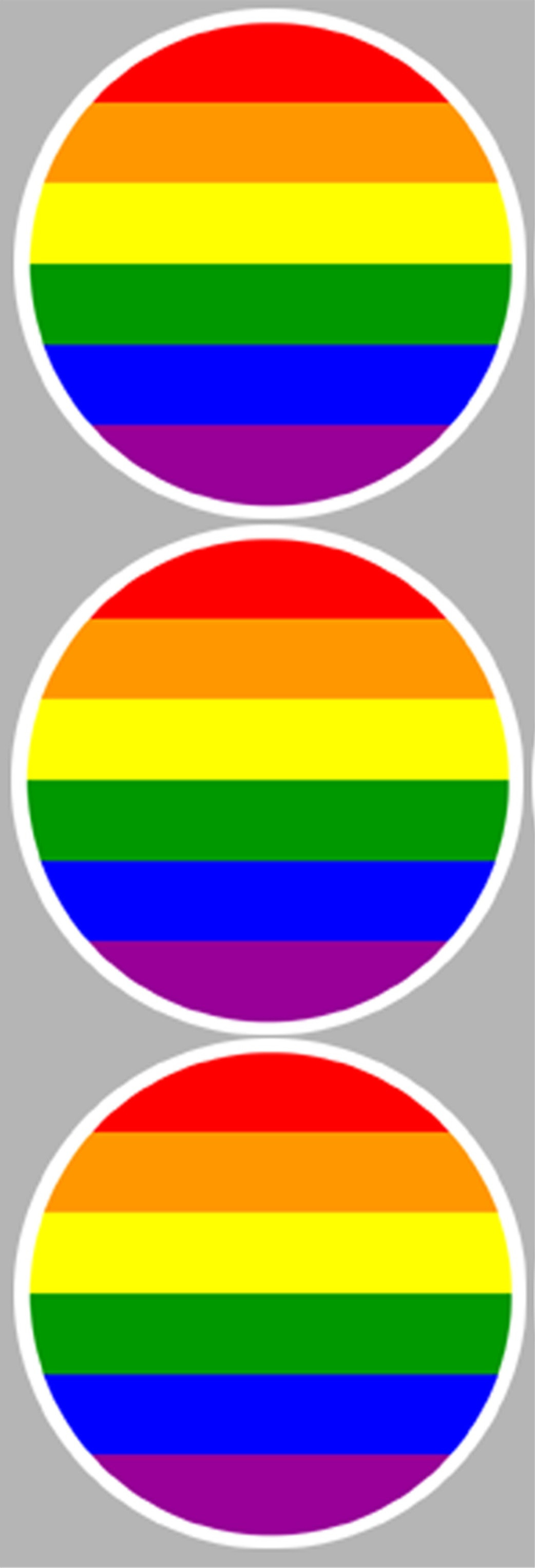 Drapeau LGBT (3 fois 9cm) - Sticker/autocollant