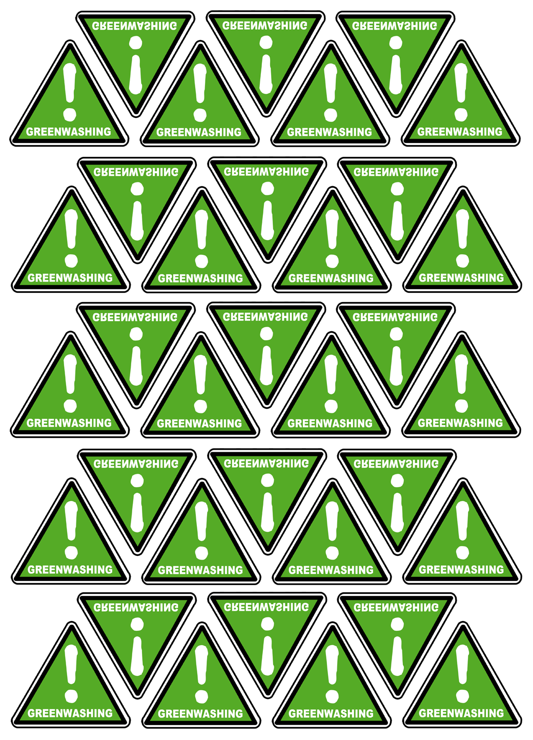 Green washing - 35fois 5x4.5cm - Sticker/autocollant