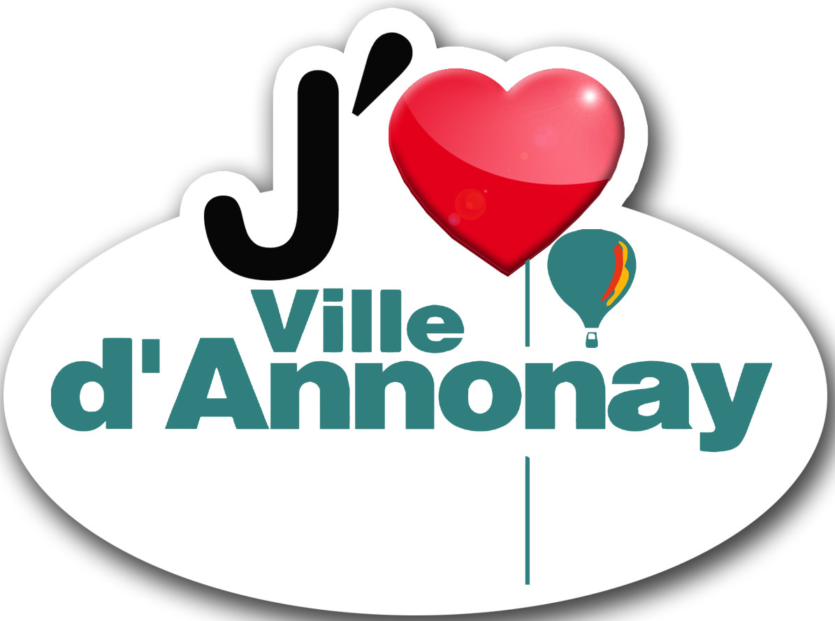 j'aime Annonay (15x11cm) - Sticker/autocollant