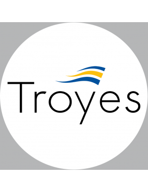 Troyes (15cm) - Sticker/autocollant