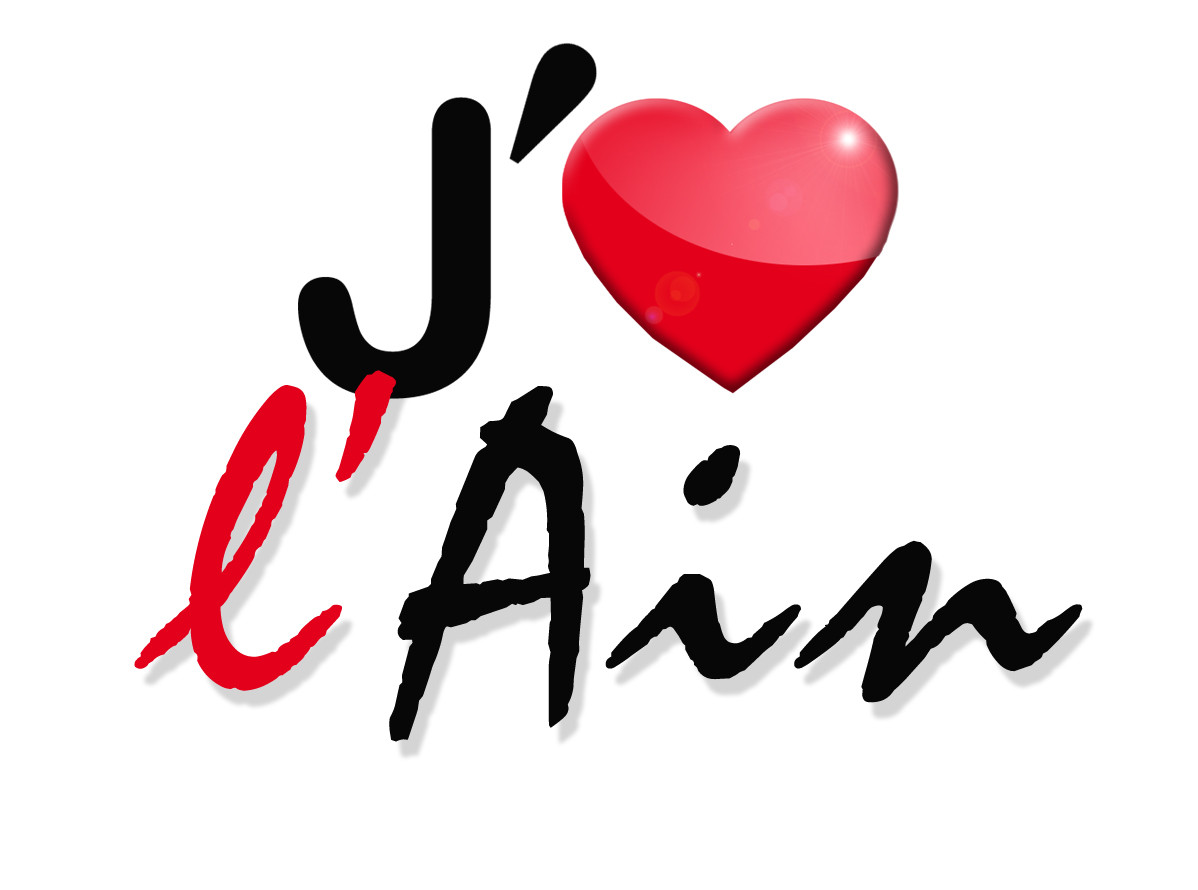 j'aime l'Ain (15x11cm) - Sticker/autocollant