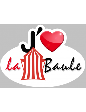 j'aime la Baule (5x3.7cm) - Sticker/autocollant