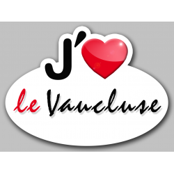 j'aime le Vaucluse (15x11cm) - Sticker/autocollant