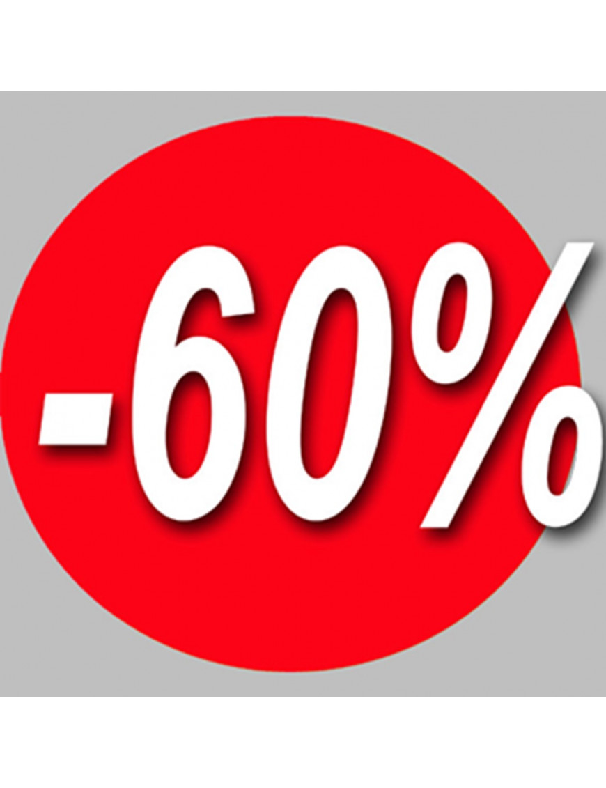 Soldes remise 60% (20cm) - Sticker/autocollant