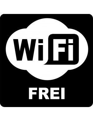 WIFI Frei - 20cm - Sticker/autocollant