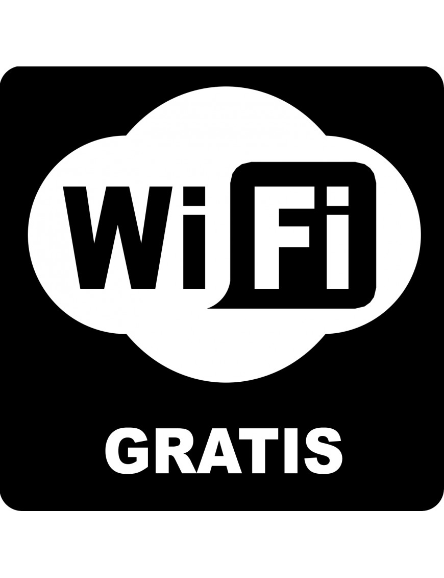 wifi gratis - 5cm - Sticker/autocollant