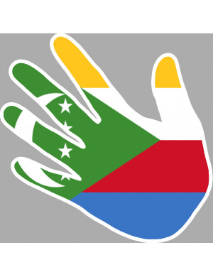 Comores - 17x17cm - Sticker/autocollant