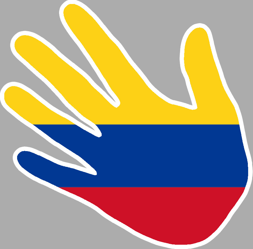 Colombie - 17x17cm - Sticker/autocollant