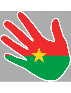 Burkina Faso - 5x5cm - Sticker/autocollant