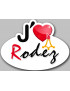 j'aime Rodez (15x11cm) -...