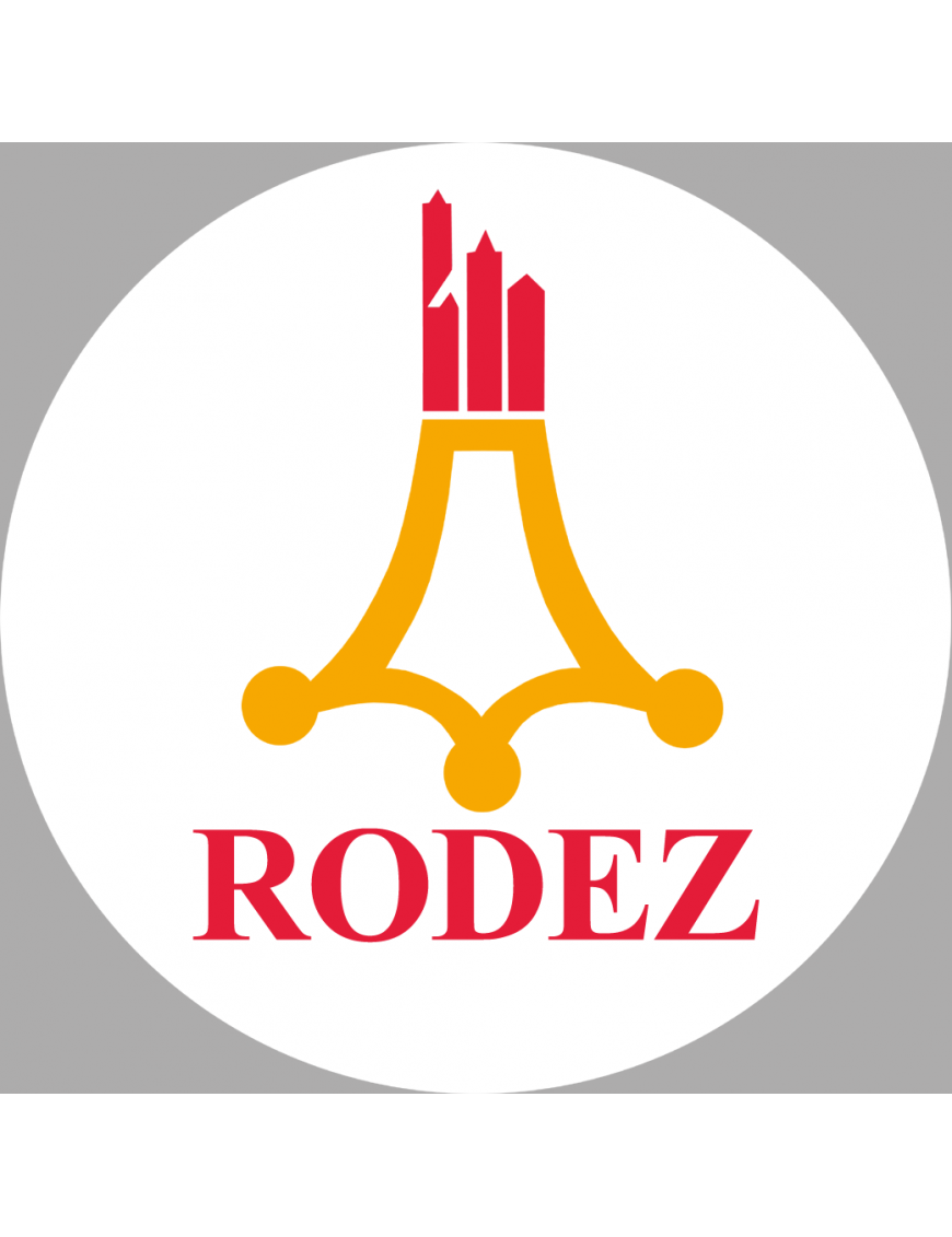 Rodez (15cm) - Sticker/autocollant