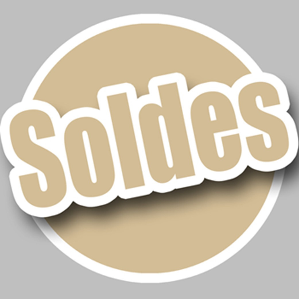 Soldes Couleur Imitation Or (20cm) - Sticker/autocollant