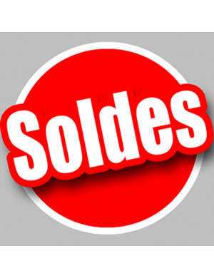 Soldes Rouge - 20cm - Sticker/autocollant