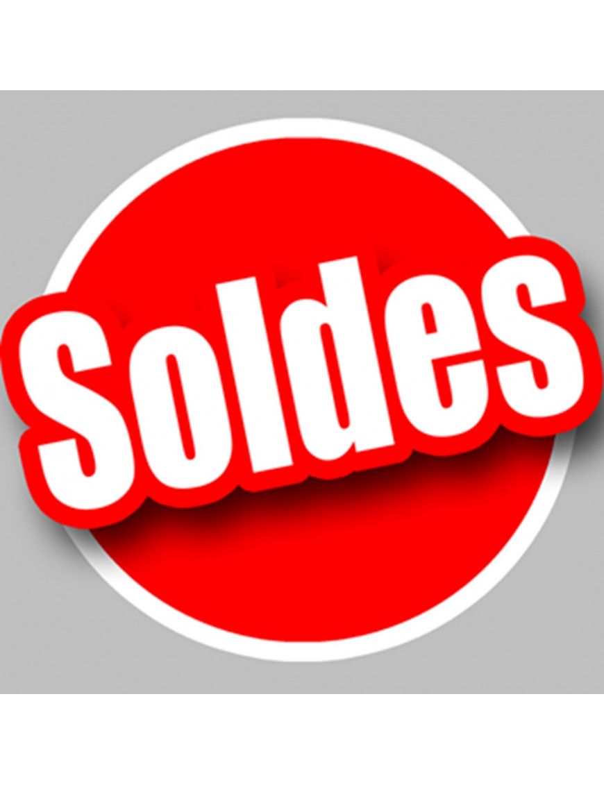 Soldes Rouge - 20cm - Sticker/autocollant