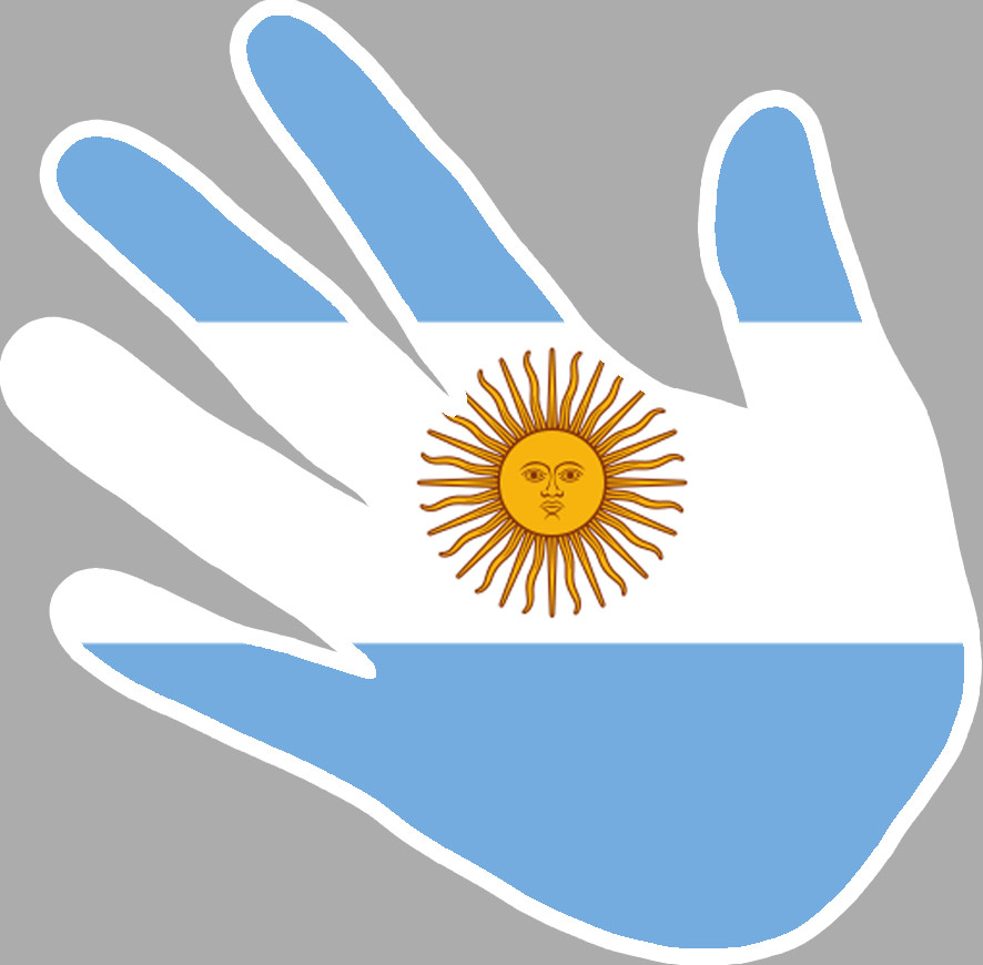 Argentine - 17x17cm - Sticker/autocollant