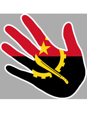 Angola - 17x17cm - Sticker/autocollant