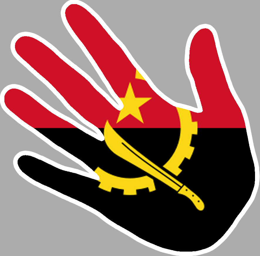 Angola - 17x17cm - Sticker/autocollant