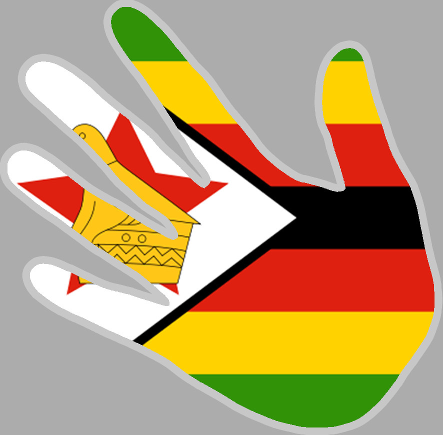 Zimbabwe - 5x5cm - Sticker/autocollant