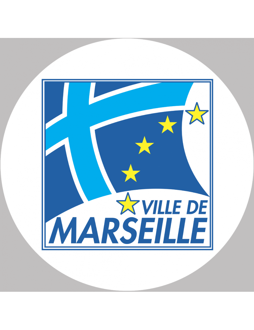 Marseille (10cm) - Sticker/autocollant