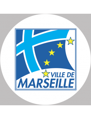 Marseille (5cm) - Sticker/autocollant